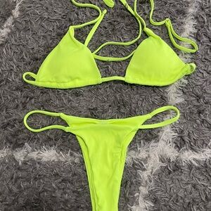 Neon yellow Bikini Set